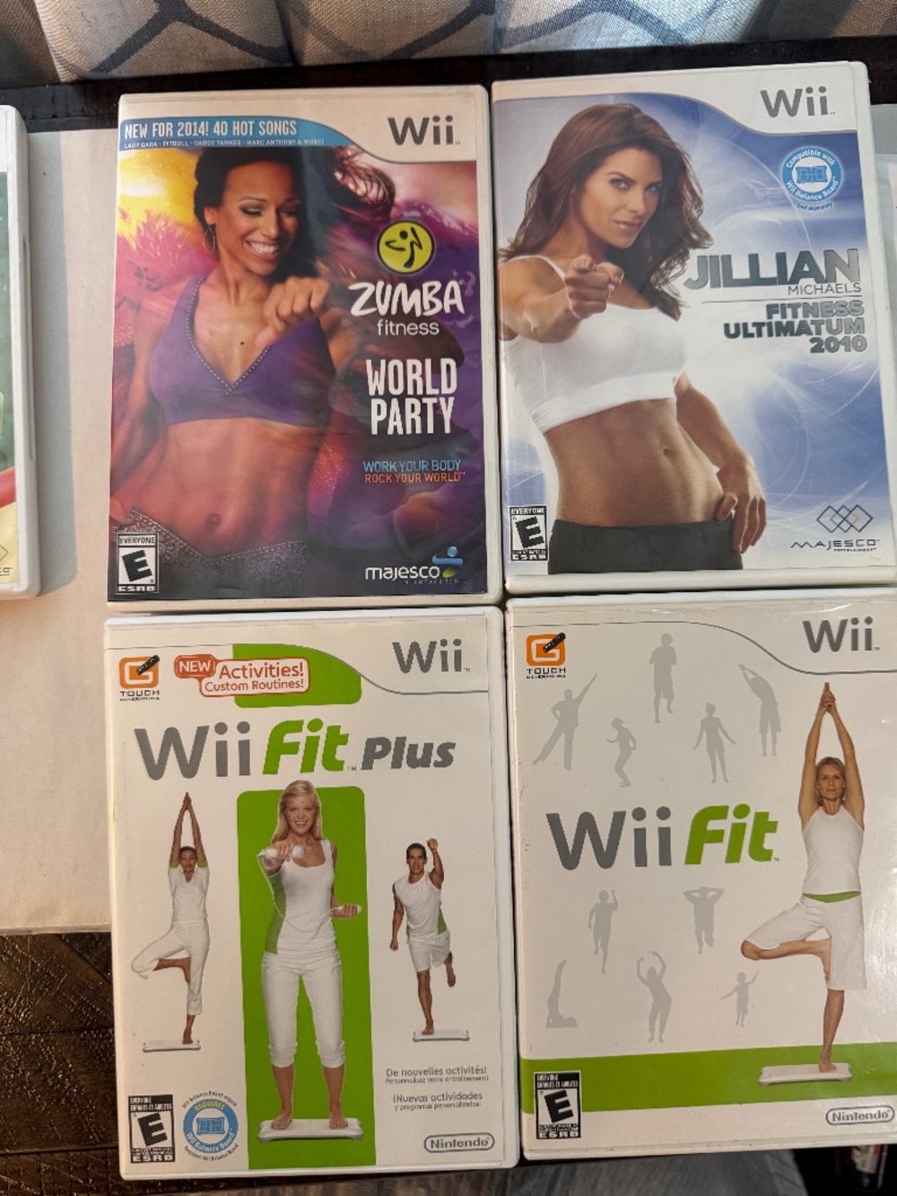 Nintendo Wii workout and exercise games (Wii fit)